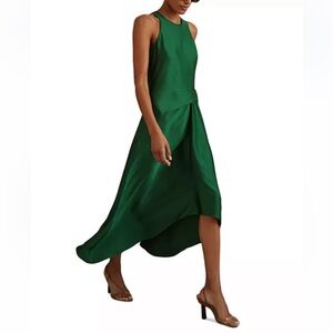 NWT Reiss Green High/Low Cocktail Dress - US size 0
